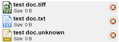 tiff, txt, unknown icons